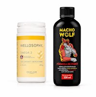 Pack Macho Wolf 220 ml + Omega 3 60 Cápsulas